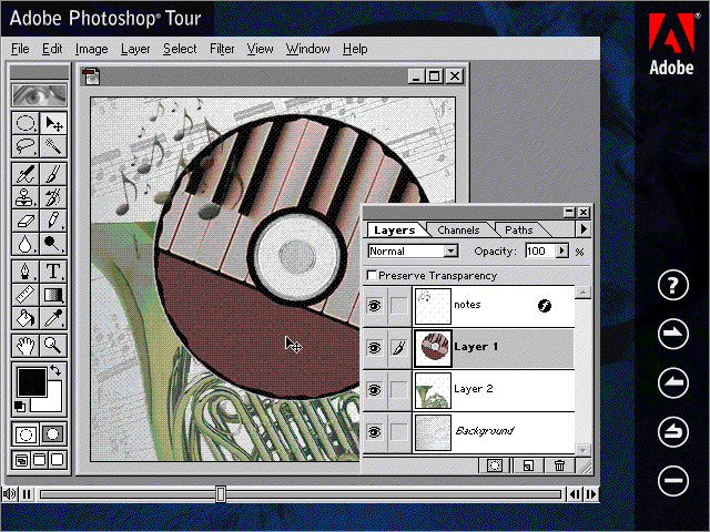Adobe Photoshop 5.0 for Windows Tour/Tutorial (1998)